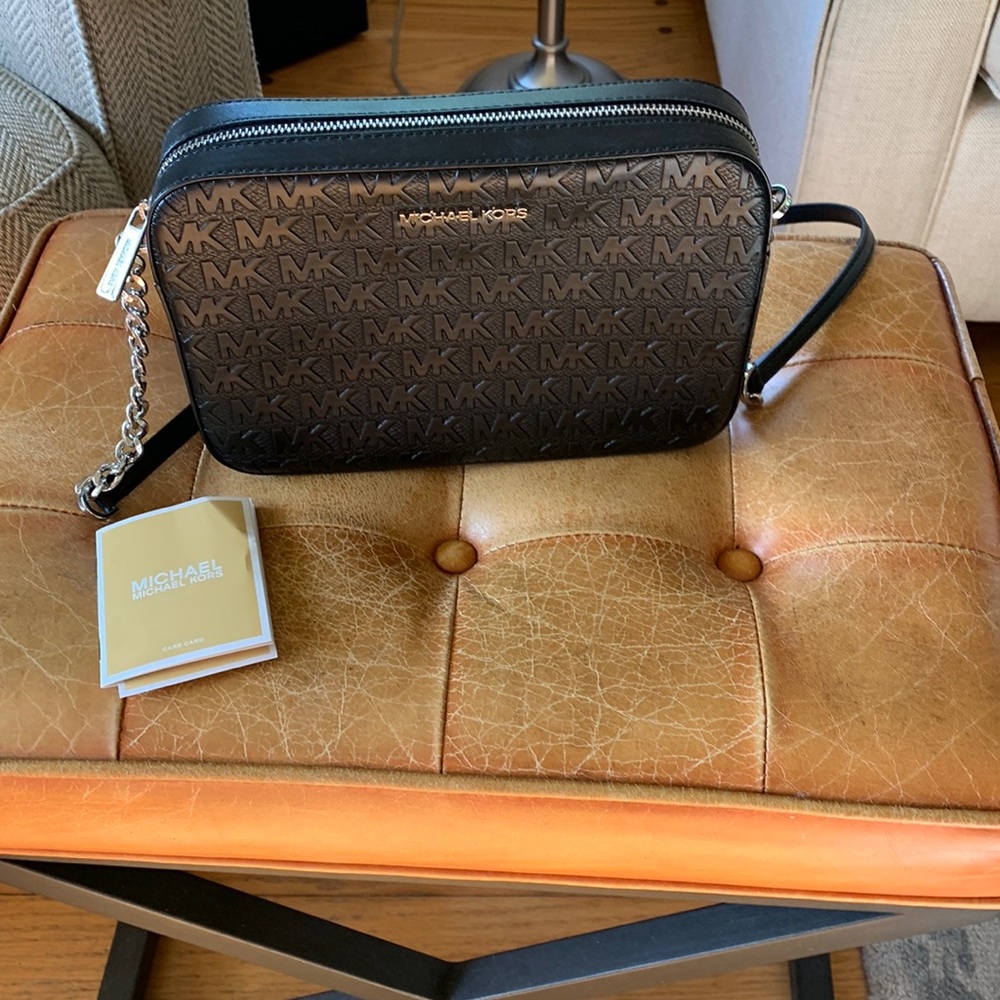 NWT MK Jet Set  Debossed Crossbody bag